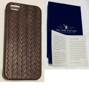 iPhone 5 Case Calf and Nappa Brown Leather